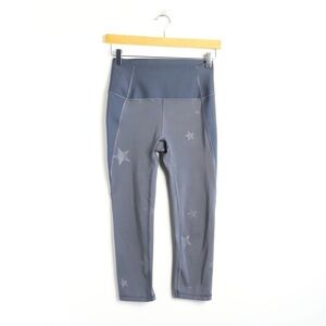 Gap Fit Sculpt compression leggings grey stars gym sport yoga workout pilates S